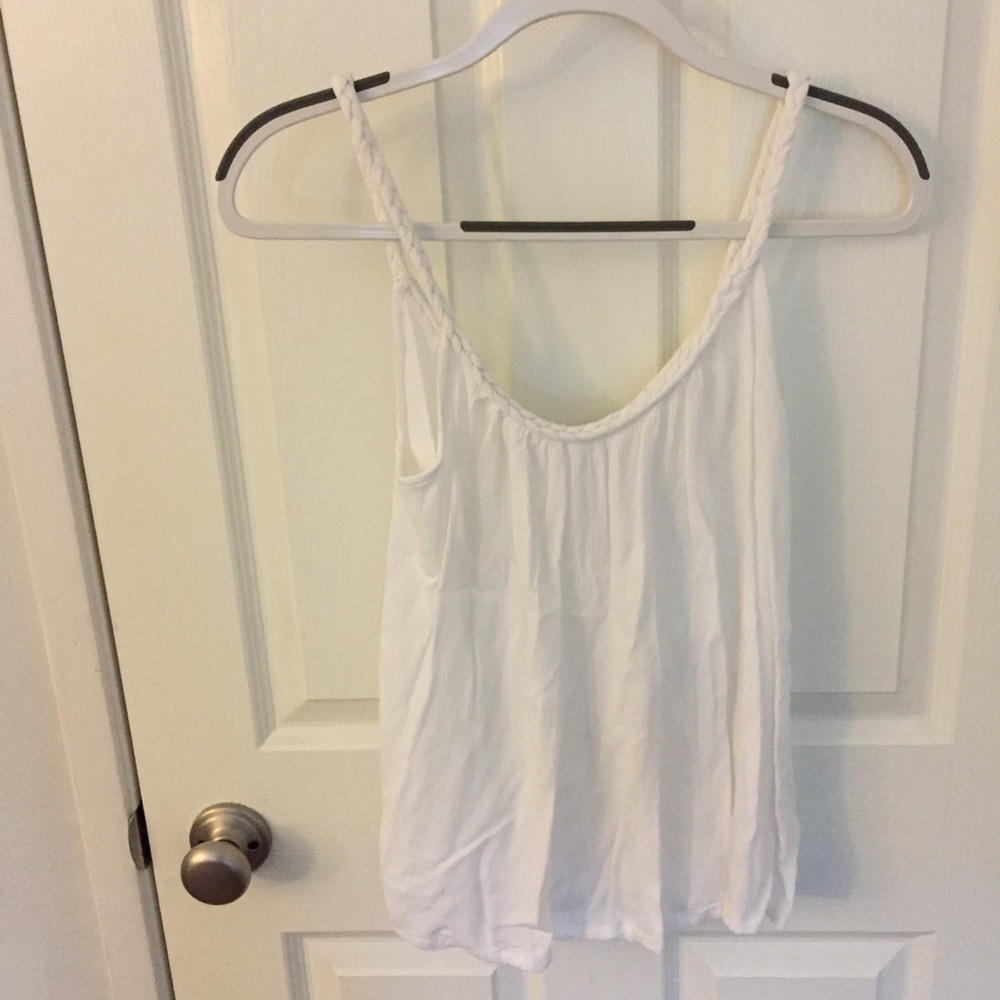 white tank top with braided straps